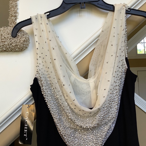 Cache Black / White Gown NWT - Picture 7 of 10